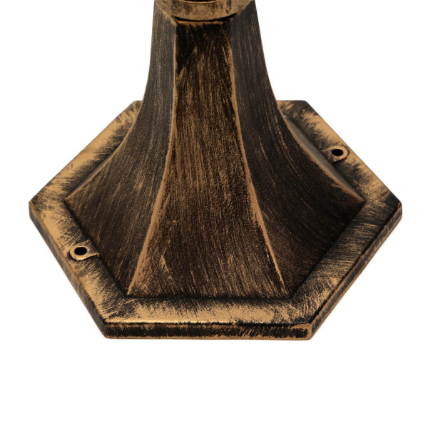 Lampadaire extérieur cuivre antique style Tiffany SALZBURG