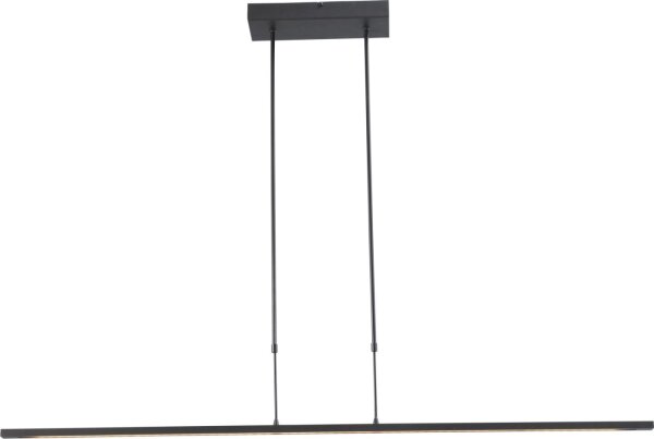 Suspension LED fine à intensité variable REAL nickel foncé