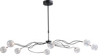 Suspension LED avec abat-jour en verre noir dimmable