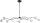 Suspension LED avec abat-jour en verre noir dimmable
