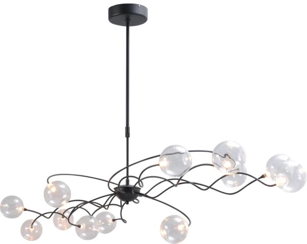 Suspension décorative LED GIO noire avec variateur dintensité