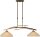 Lampe &agrave; suspendre BOLZANO en patine brune 2flmg