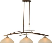 Lampe à suspendre BOLZANO en brun patiné...