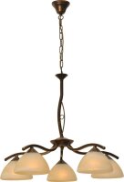Lampe &agrave; suspendre BOLZANO en brun patin&eacute;...