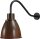 Lampe de chambre &agrave; coucher en rouille brune