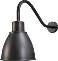 Lampe dhôtel en métal noir et rouge
