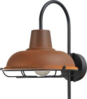 Lampe dhôtel industrielle en rouille brune