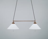 Suspension Art Nouveau 2-flux laiton véritable D1