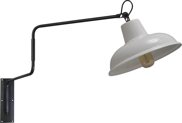Lampe dhôtel industrielle en métal noir et rouge