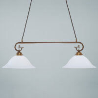 Suspension Art Nouveau 2flm laiton D34