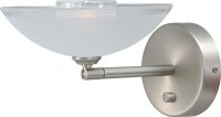 Applique murale LED MELANI en nickel mat à...