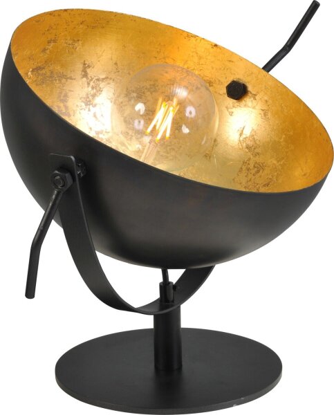 Lampe de table Gris Métal Or Ø30cm mobile LARINO