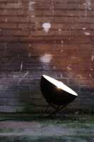 Lampe de table Gris Métal Or Ø40cm Premium...