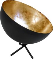Lampe de table Gris M&eacute;tal Or &Oslash;30cm Tripode...