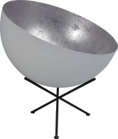 Lampadaire Blanc Argent &Oslash;60cm H:70cm Tripode LARINO