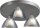 Lampe LED design avec abat-jour en verre nickel mat