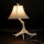 Lampe de table blanc optique bois de cerf