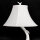 Lampe de table blanc optique bois de cerf