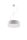 Suspension ronde moderne ATIS en blanc