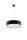 Suspension ronde moderne ATIS en noir