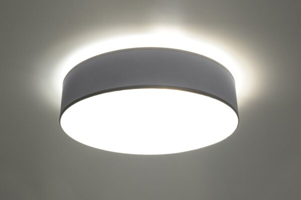 Plafonnier rond moderne Plafonnier gris