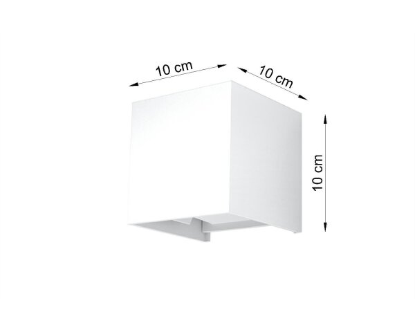 Applique LED JAZZINELLE Blanc Carré IP54 Up Down