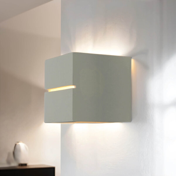 Applique murale blanc cube