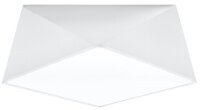 Plafonnier Blanc L:40cm g&eacute;om&eacute;trique E27...