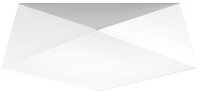 Plafonnier blanc LYNNDIE L:50cm géométrique...