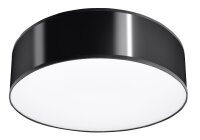 Plafonnier rond moderne ATIS en noir