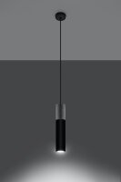 Lampe à suspendre Noir Béton Métal...