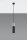 Lampe à suspendre Noir Béton Métal Ø8cm GU10 JUNIA