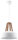 Suspension Blanc Ø30cm rond Rétro polyvalent MANILIA