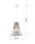 Suspension Blanc Ø30cm rond Rétro polyvalent MANILIA