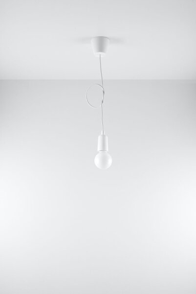 Lampe à suspendre rétro blanc réglable jusquà 90cm NESSA Cuisine