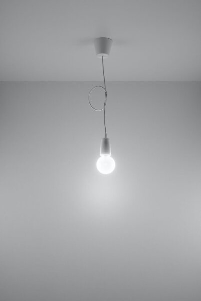Lampe à suspendre rétro blanc réglable jusquà 90cm NESSA Cuisine