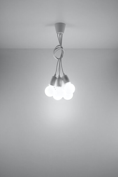 Lampe à suspendre réglable NESSA Blanc Profondeur jusquà 90cm