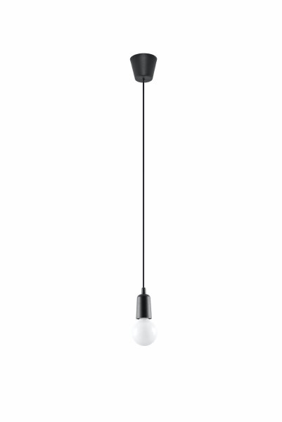 Suspension noir ajustable jusquà 90cm E27 NESSA