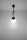 Suspension Rétro Noir réglable jusquà 90 cm NESSA