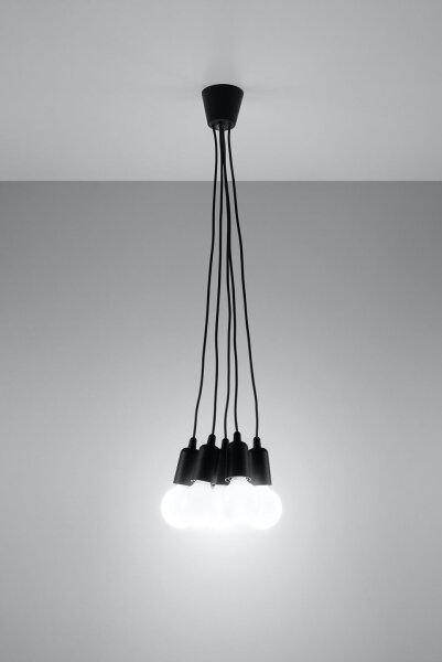 Suspension Noir réglable jusquà 90cm Rétro NESSA