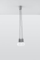 Lampe à suspendre réglable NESSA Gris...
