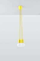 Suspension jaune réglable jusquà 90cm Retro...