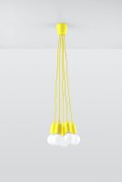 Lampe à suspendre jaune rétro...