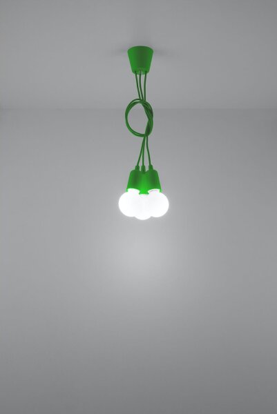 Suspension NESSA Vert réglable jusquà 90cm Rétro