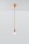 Lampe à suspendre réglable NESSA Profondeur jusquà 90cm E27 Orange