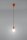 Lampe à suspendre réglable NESSA Profondeur jusquà 90cm E27 Orange