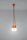 Lampe à suspendre NESSA Orange profondeur jusquà 90cm 5-flamme E27