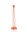 Suspension orange vif 5 flammes rétro NESSA