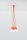 Suspension orange vif 5 flammes rétro NESSA