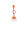 Suspension orange vif 5 flammes rétro NESSA